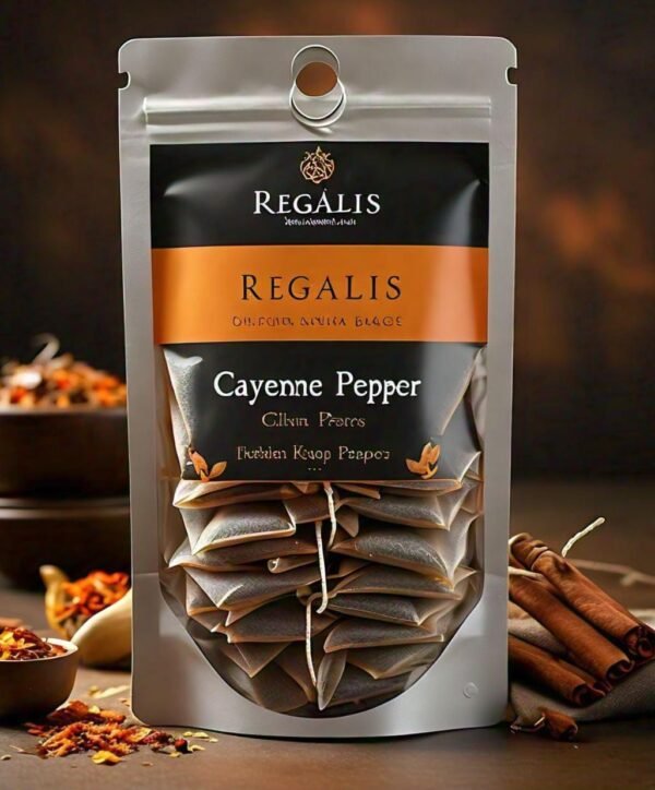 Regalis Cayenne Pepper Herbal Tea Bags