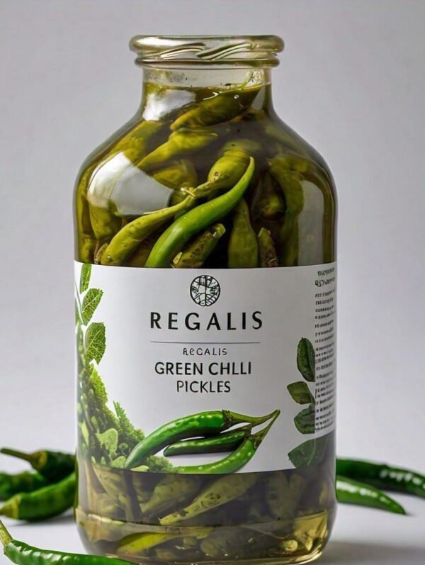 Regalis Indian Green Chilli Pickle